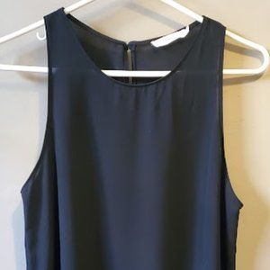 Lush Black Sheer Sleeveless Top